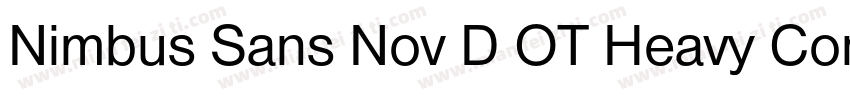 Nimbus Sans Nov D OT Heavy Con Regu字体转换